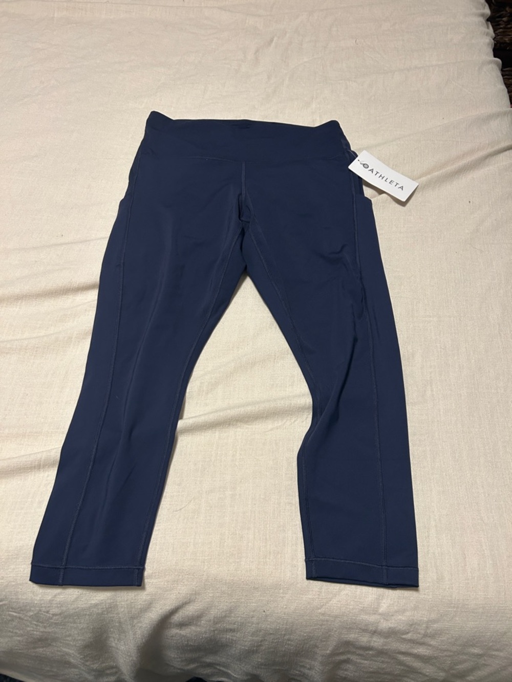 Athleta  Navy Performance Capri Leggings